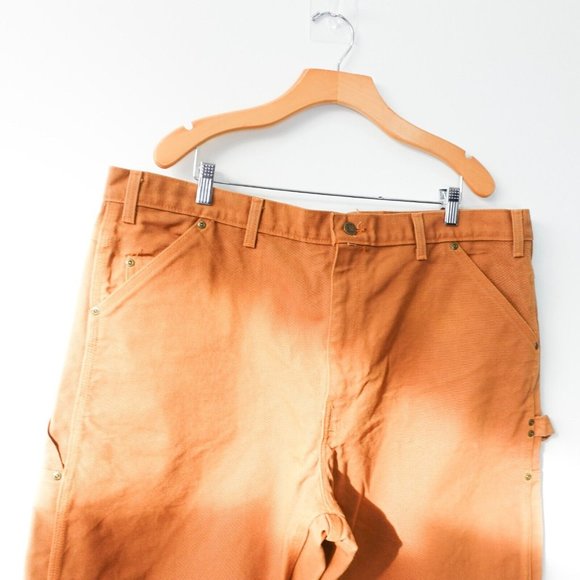 Big Bill Pants Mens 40 Brown Cotton Work Carpenter Trouser Straight Canvas 40x32 - Picture 2 of 10